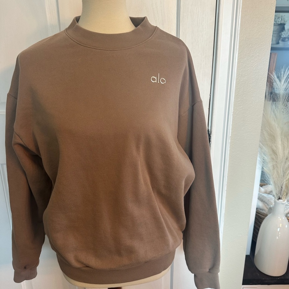 ALO Yoga Brown Sweatshirt